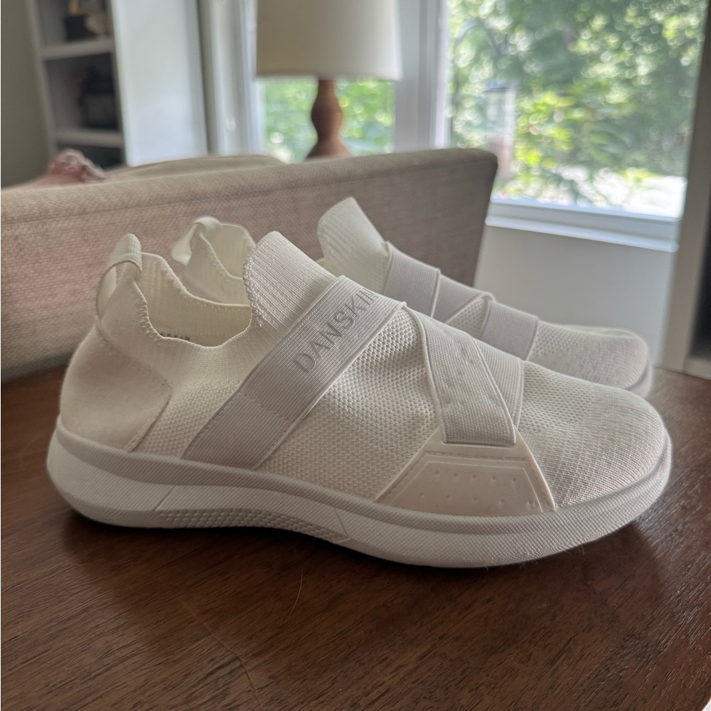Danskin Women's White Slip-On Sneakers